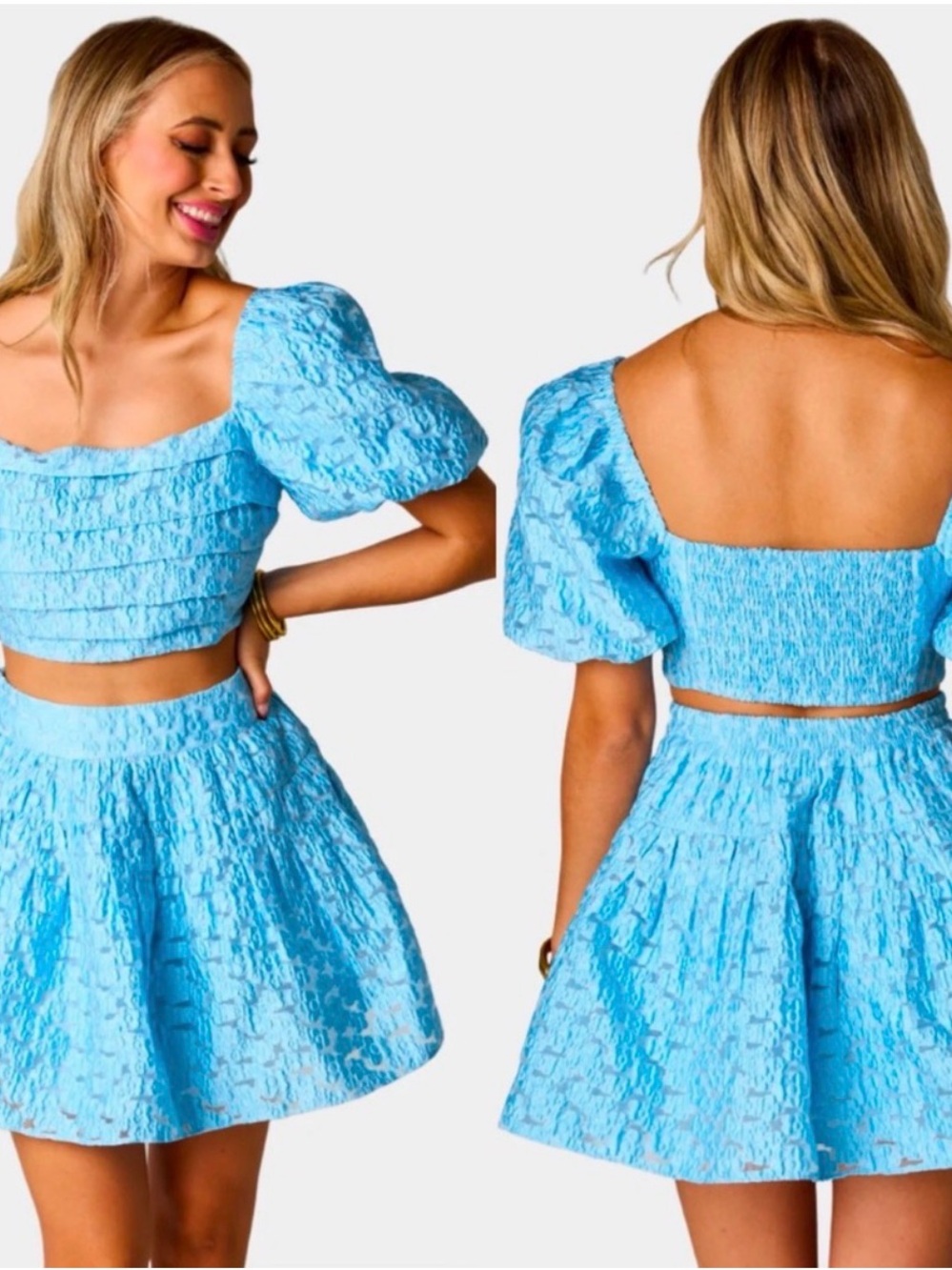 Buddy love blue floral set